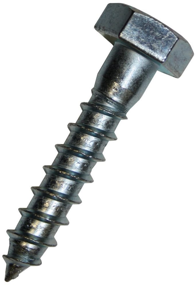Zeskantige Houtschroeven 8x100 mm - Verzinkt - 100 stuks