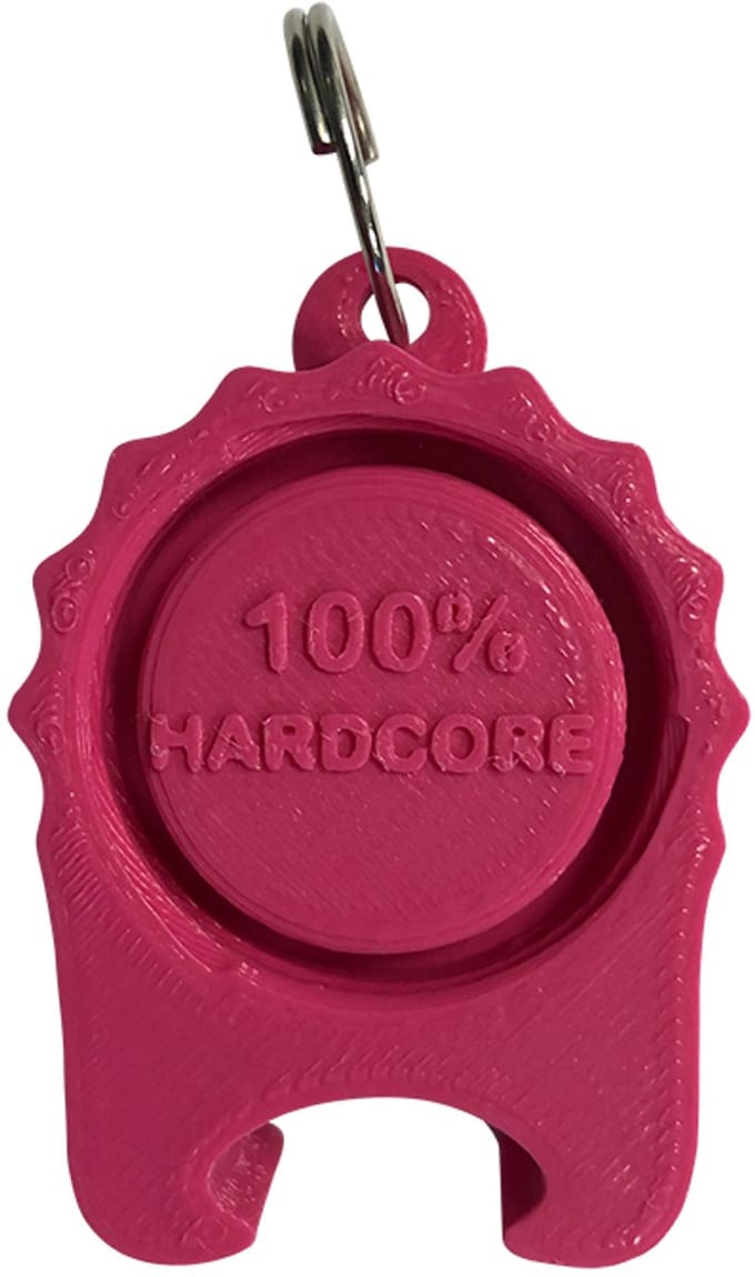 100% Hardcore PartyCap | De universele festivaldop met bieropener | Roze