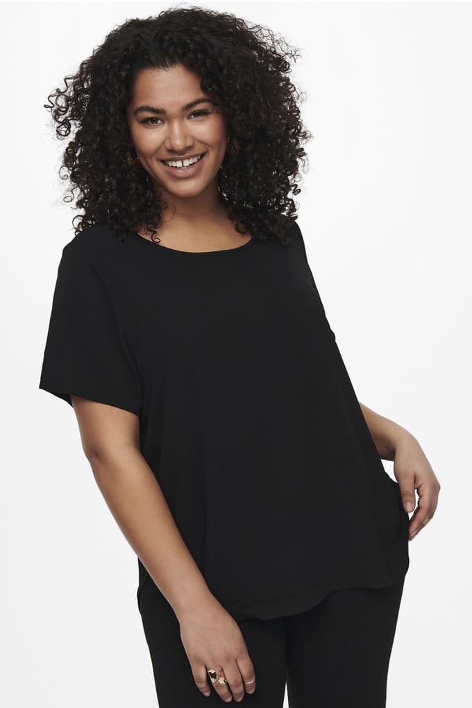 ONLY CARMAKOMA - CARVICA S/S TOP WVN NOOS Dames Blouse
