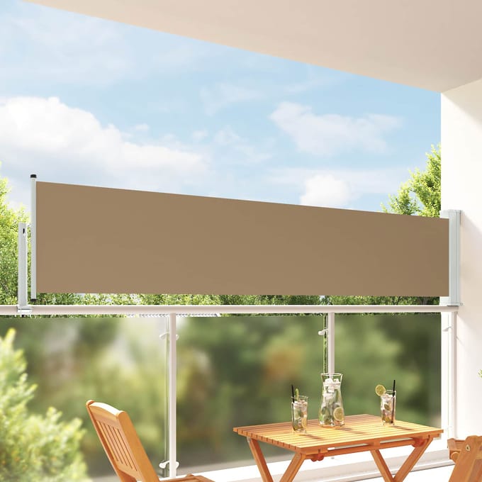 vidaXL - Zijkant - luifel - 100 - x - 300 - cm - 100% - polyester, - ijzer, - staal