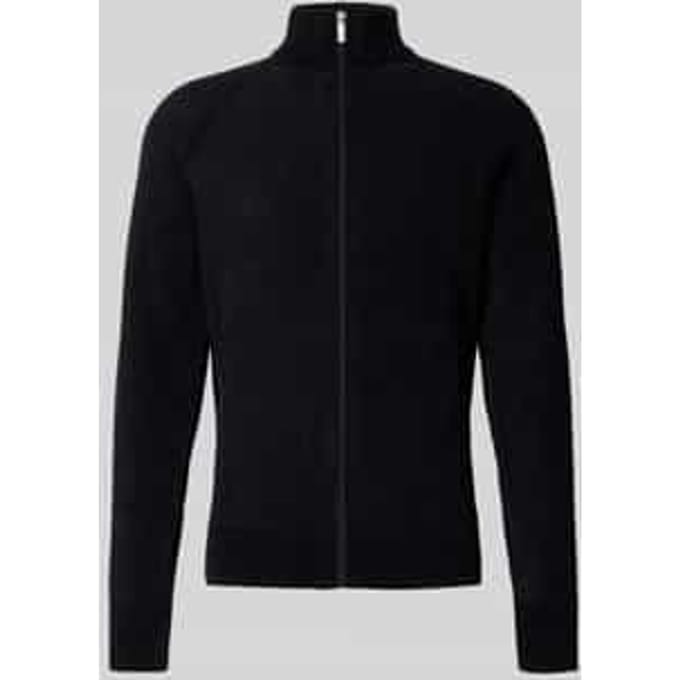 Gebreid vest met opstaande kraag