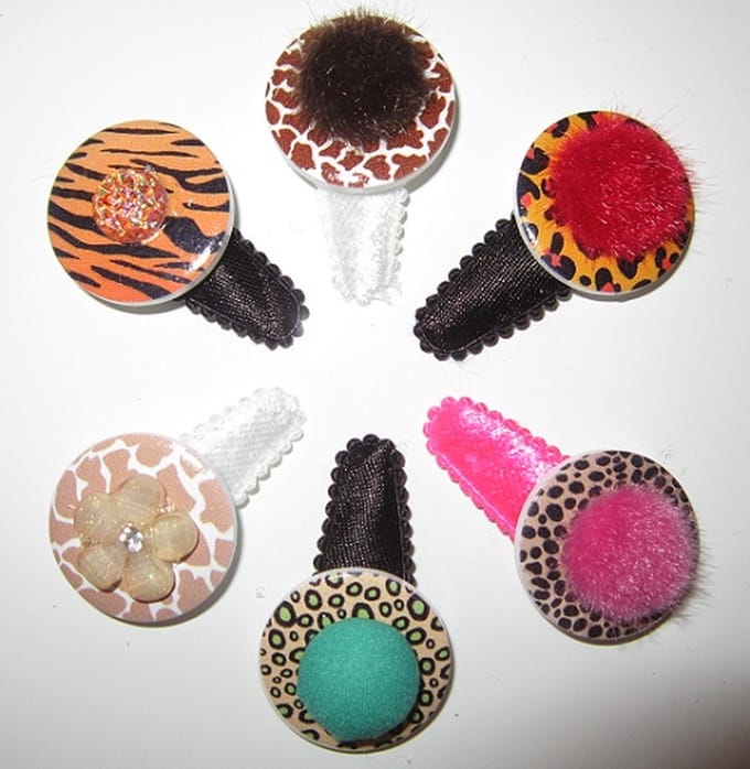 ZoeZo Design - Set van 6 - baby - peuter - haarclips - haarspeldjes - lengte circa 5 cm