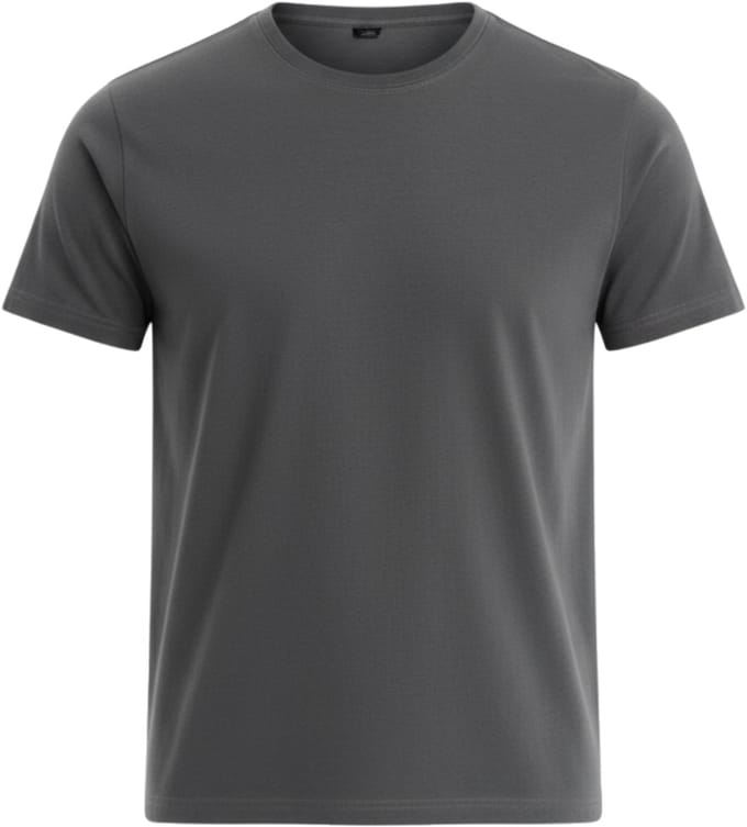 OMBRE T-shirt - Regular Fit - Katoen - Korte Mouw Grafiet M