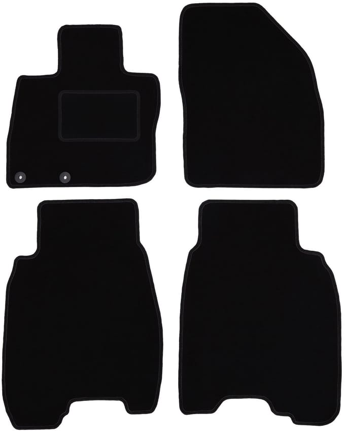 Zwarte veloursmatten voor: Honda Civic VIII hatchback (2006-2012)