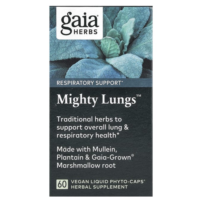 Gaia Herbs, Mighty Lungs, 60 Phyto-capsules Végétales Liquides