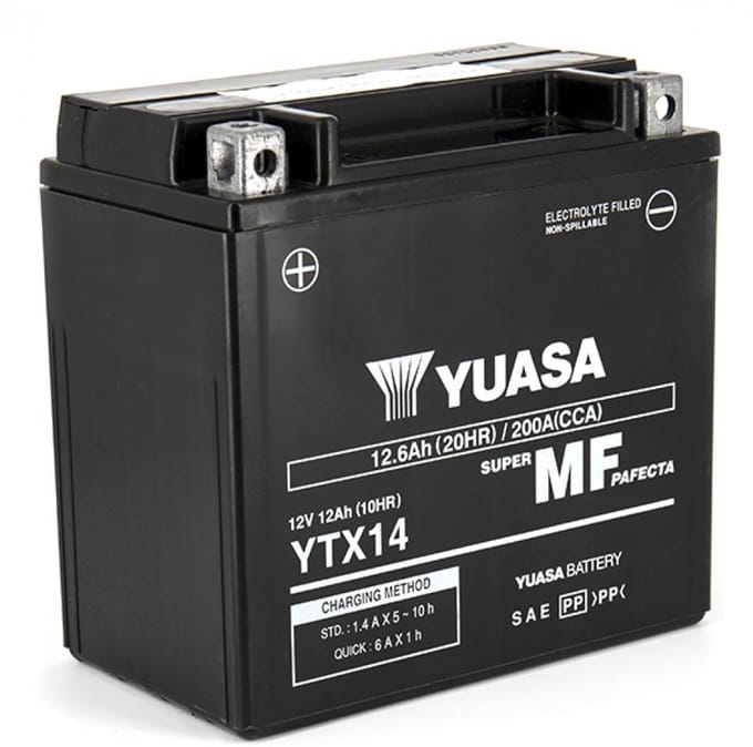 SLA-accu Yuasa voor Scooter Piaggio 310 MP3 HPE Sport ABS E5+ 2024 tot 2025 Nieuw