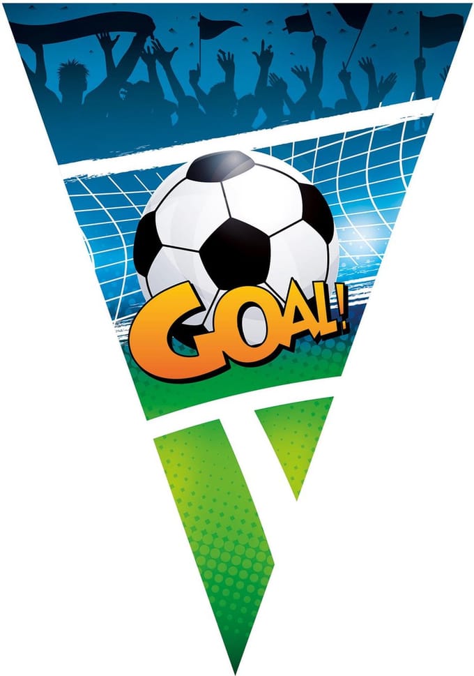 Vlaggenlijn "Goal" - 5m met 10 Vlaggen