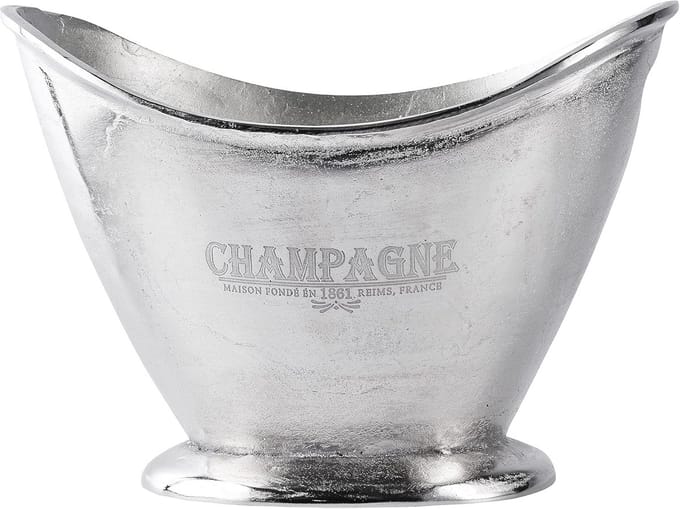 Elegante champagnekoeler van aluminium XL voor feestdranken