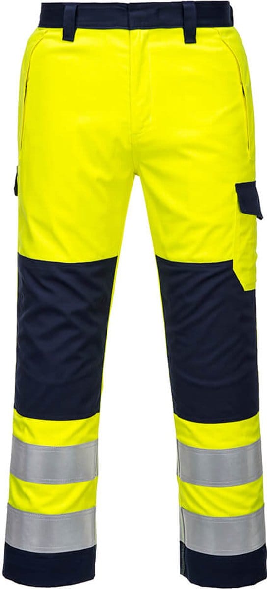 Portwest Hi-Vis Modaflame Broek MV46 - Geel/Marine - S