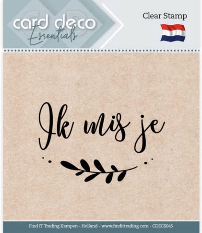 Card Deco Essentials - Clear Stamps - CDECS 045 Ik mis je