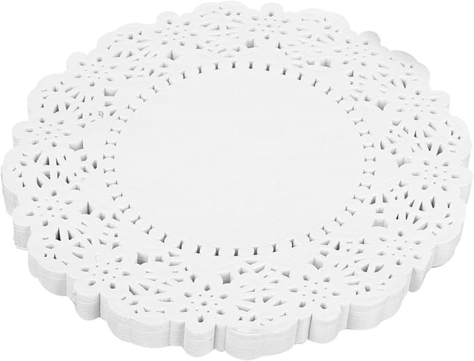 Serviespapier - Kanten Kleedjes - Bakken en Koken - Wegwerp Absorberend - 19x19cm - Wit