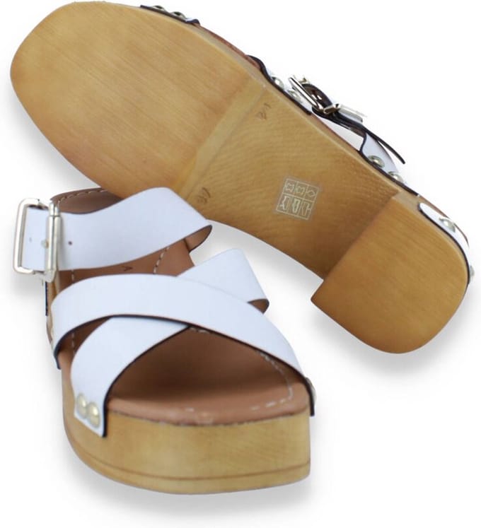 Pedro Miralles Dames Klomp Off White | Wit | Maat: 41