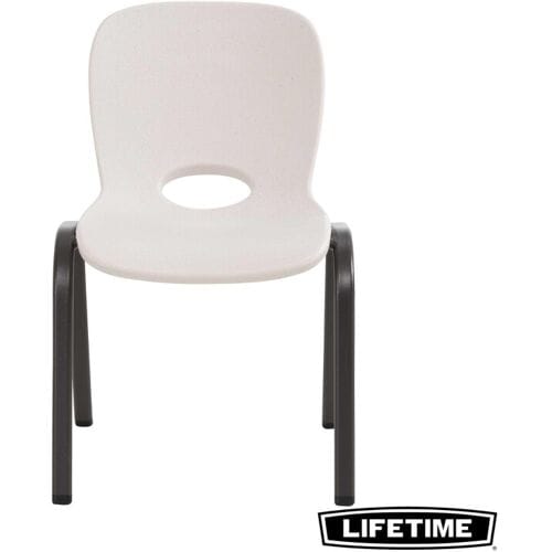 Lifetime Hedendaagse Kinder Stapelstoel - Amandel, 4 stuks