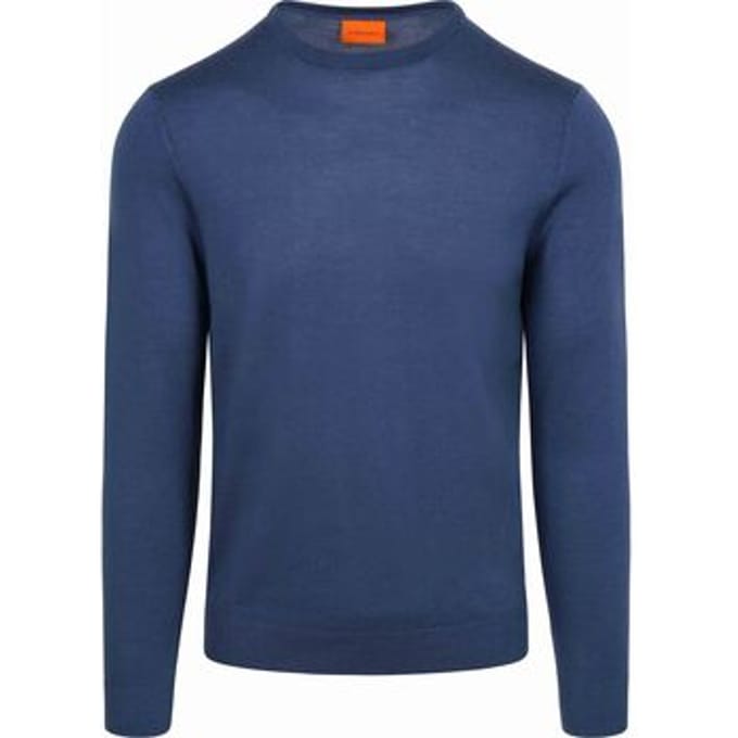 Suitable Merino Pullover Royal Blauw - Maat 3XL - Heren - Sweater