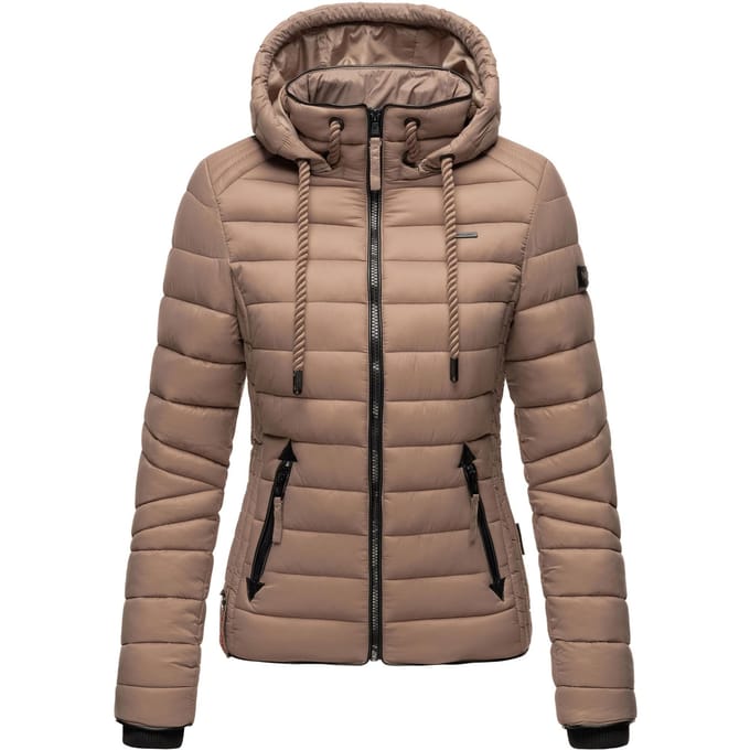 Navahoo Dames Gewatteerde Jas Lulana – Licht, Trendy & Afneembare Capuchon