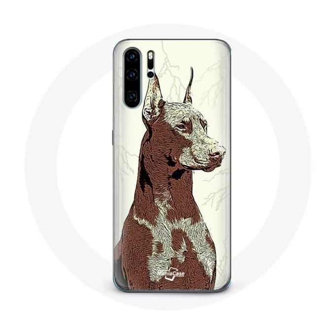 Coque pour Huawei P30 Doberman Race de chiens