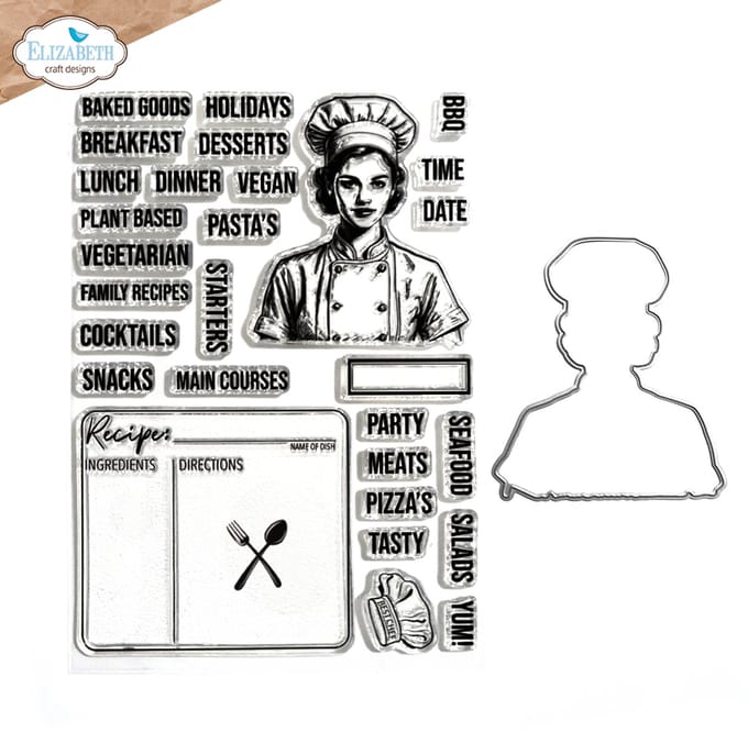ECD Let's cook stamp and die set