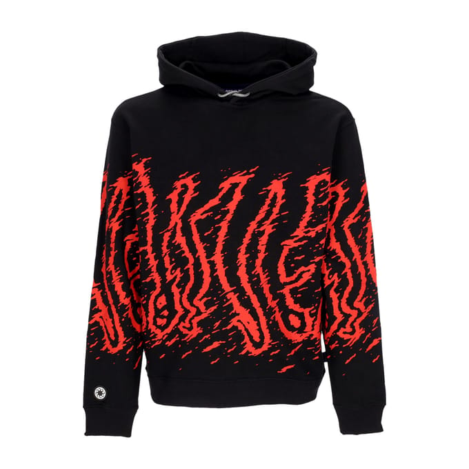 Lichtgewicht herensweatshirt met capuchon, Fast Hoodie, zwart/rood