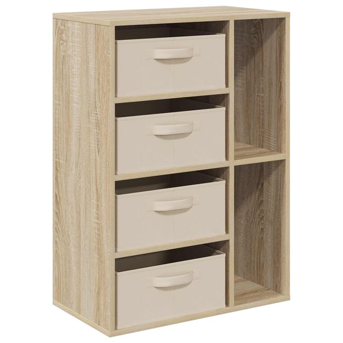 vidaXL - Dressoir - Sonoma - Eiken - 60 - x - 33,5 - x - 84 - cm