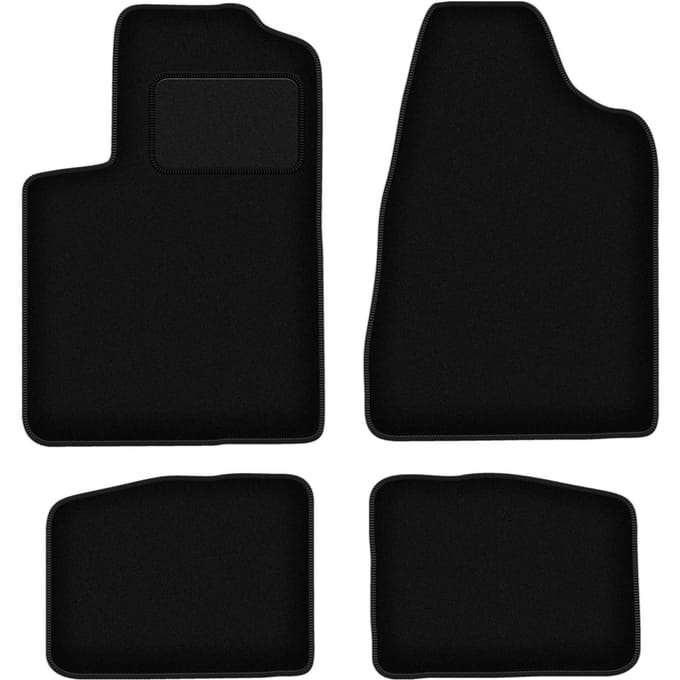 Zwarte velours vloermatten voor: Chrysler Sebring II sedan (2003-2007)