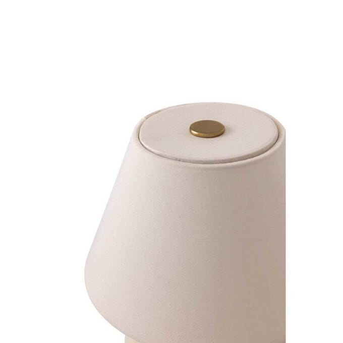Globen Lighting IRIS accu-tafellamp, crème, hoogte 23 cm, G4