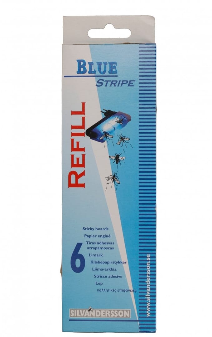 Silva Blue Stripe 6x navulling lijmplaten