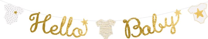 Amscan - Hello Baby - Letterslinger - 160 cm