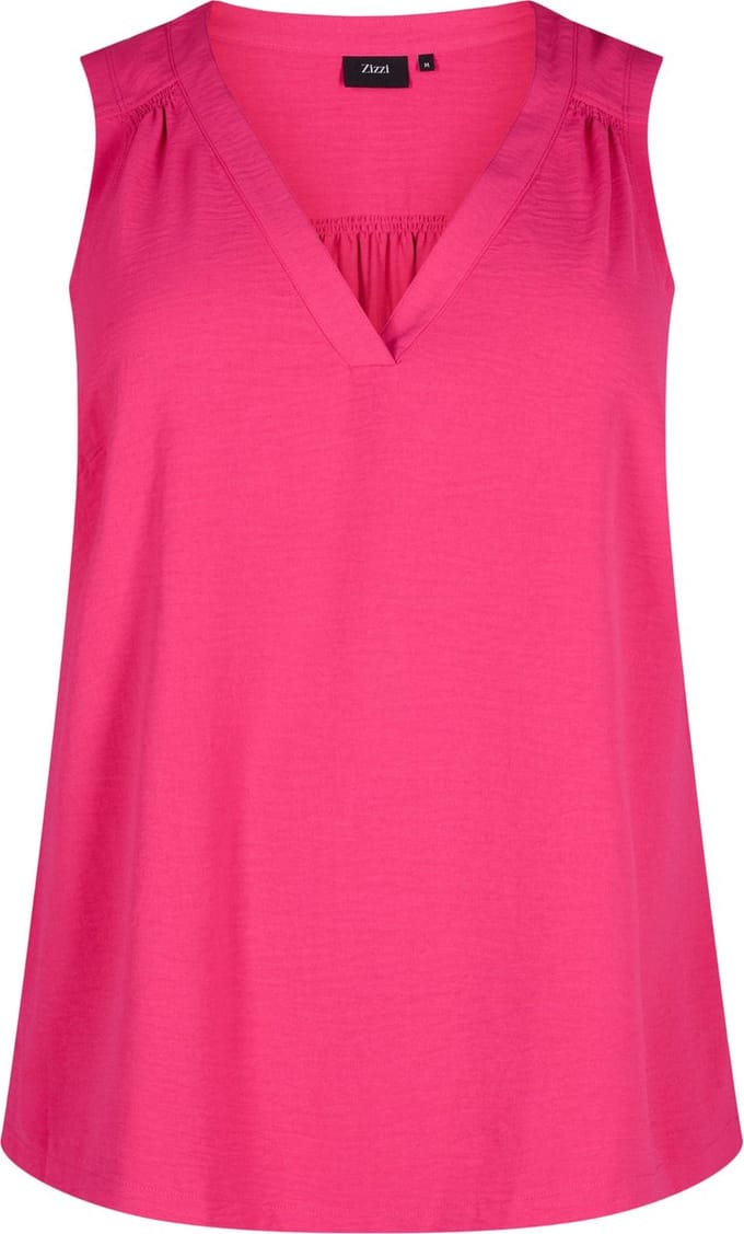 ZIZZI MFIKKA, S/L, TOP Dames Blouse - Pink - Maat S (42-44)