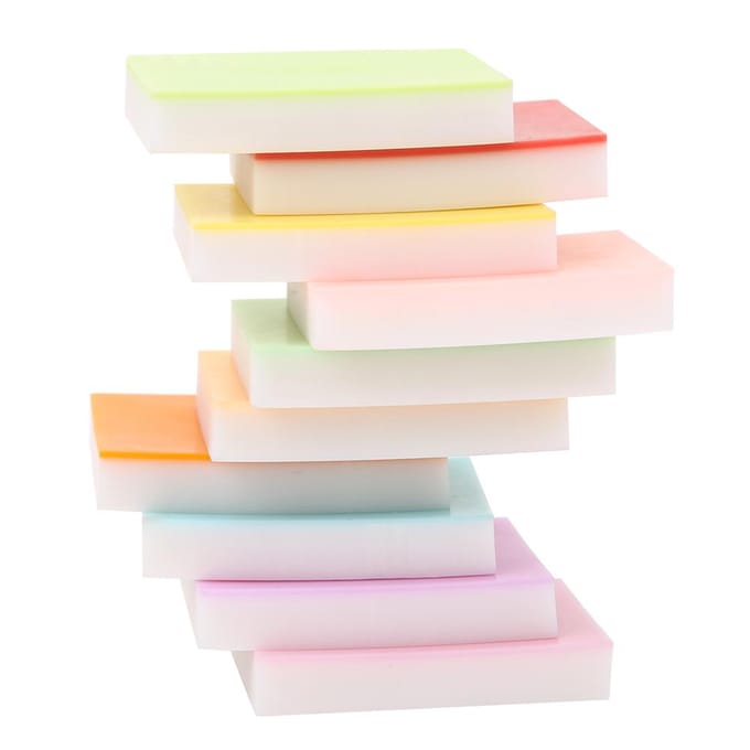 10 stuks Dubbellaagse Rubberen Stempel Carveerblokken voor Handwerk DIY Stempels Maken beige