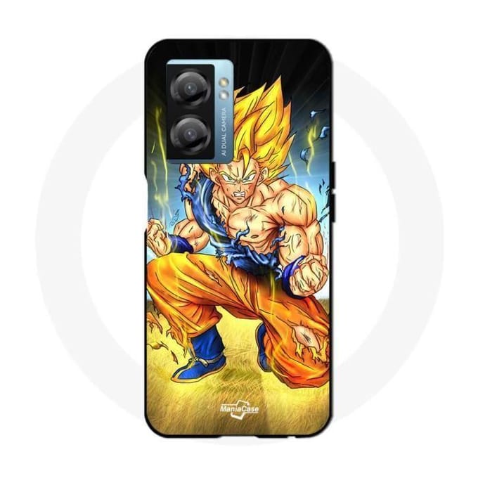 Coque Maniacase pour Oppo A77 5G goku genou a terre