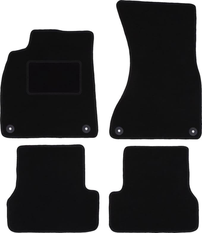 Zwarte veloursmatten voor: Audi A7 coupé, sportback (2011-)