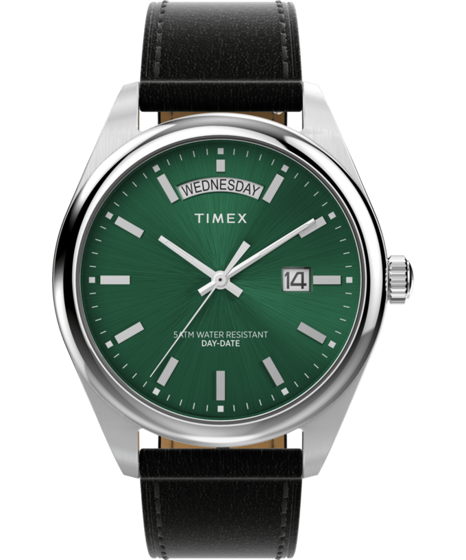 Timex Legacy TW2W57300 Horloge - Leer - Zwart - Ø 41 mm