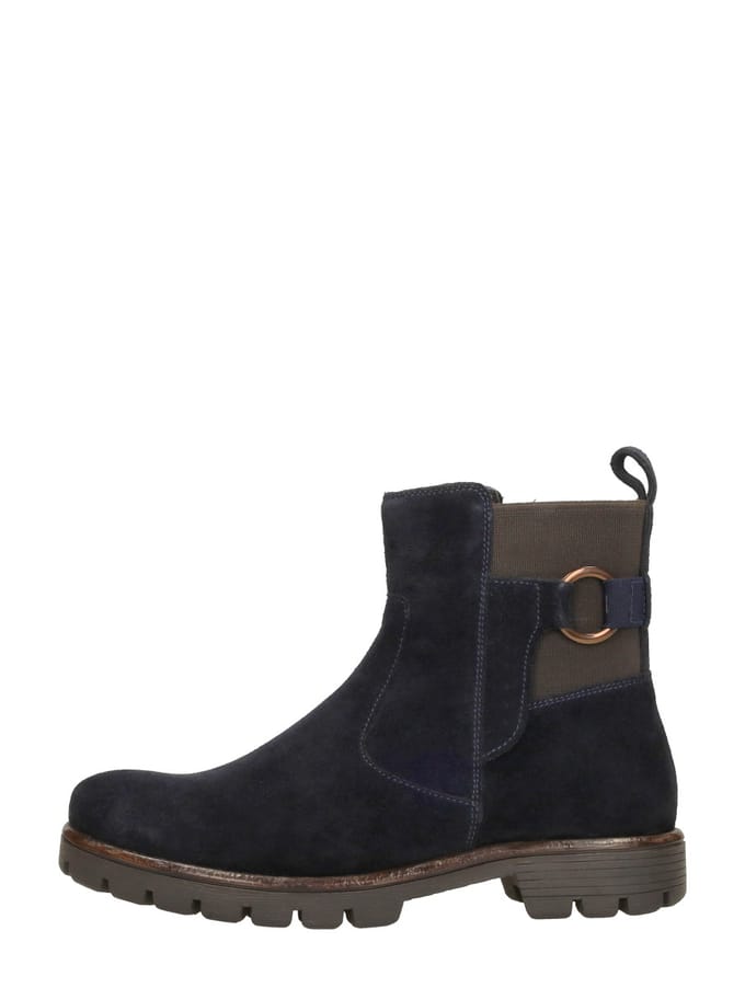 Ara Bristol Enkellaarsjes Plat - blauw - Maat 5