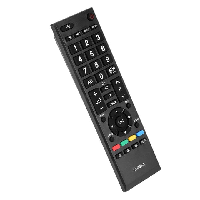 CT90326 Multifunctionele TV Vervangingsafstandsbediening voor Toshiba Controller black