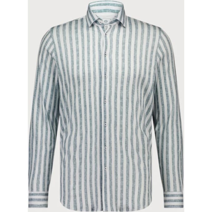 Blue Industry Streepmotief jersey overhemd |