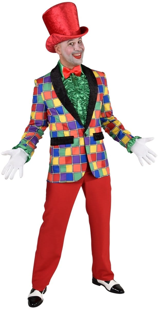 Magic Design Verkleedcolbert Blok Heren Polyester Maat S