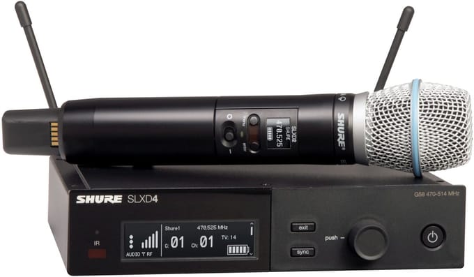 Shure SLXD24E/B87A S50 823-865 MHz - Draadloos systeem met hand-held