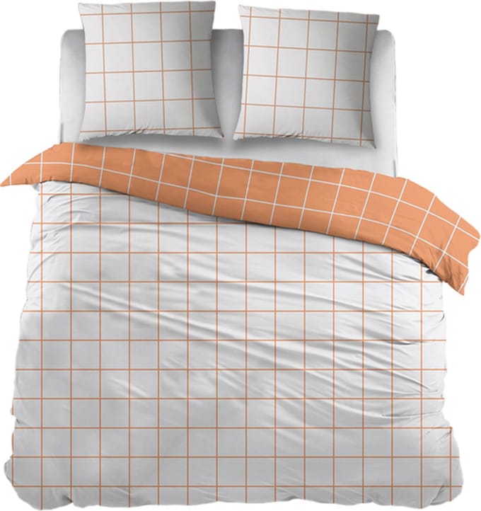 Snoozing Frouke Dekbedovertrek - Extra breed - 260x200/220 cm - Oranje