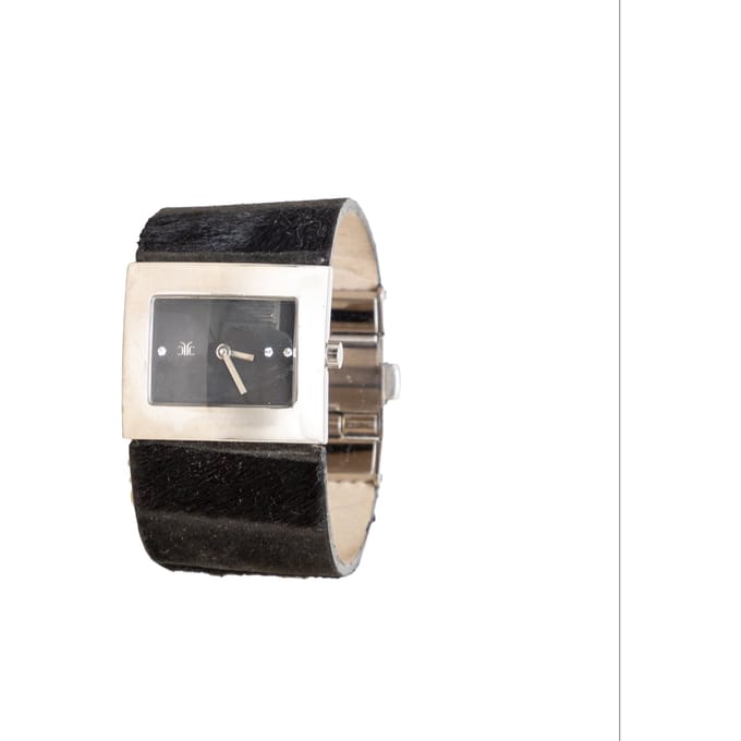 Roberto Cavalli Zwarte Dierenharen Horloge - '10s