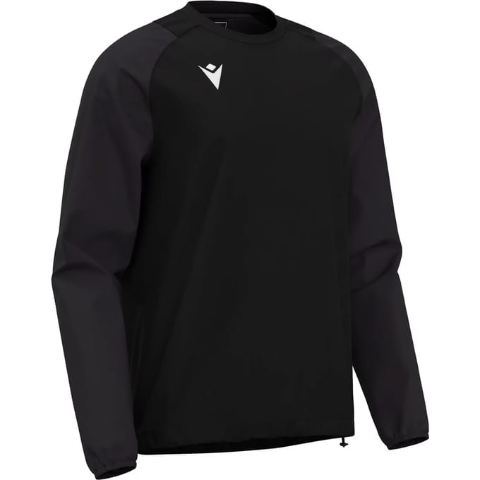 Macron Drizzle Windbreaker Kinderen - Zwart | Maat: 9-10 Y