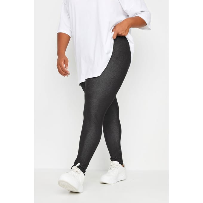 Yours Jegging Van Zacht Jersey In Zwartsize 44