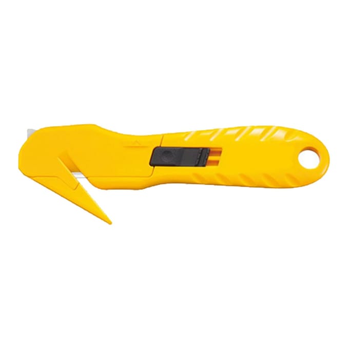 Doossnijder Verborgen Mesontwerp Veiligheid Kartonsnijder Pakopener Draagbaar Utility Mes yellow