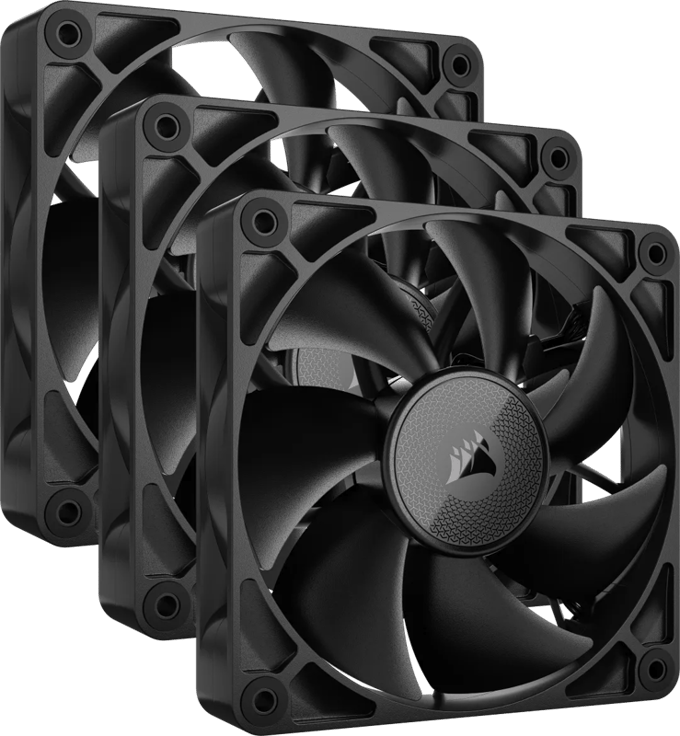 Corsair iCUE LINK RX120 computer behuizing ventilator, 12 cm, zwart, 3 stuks