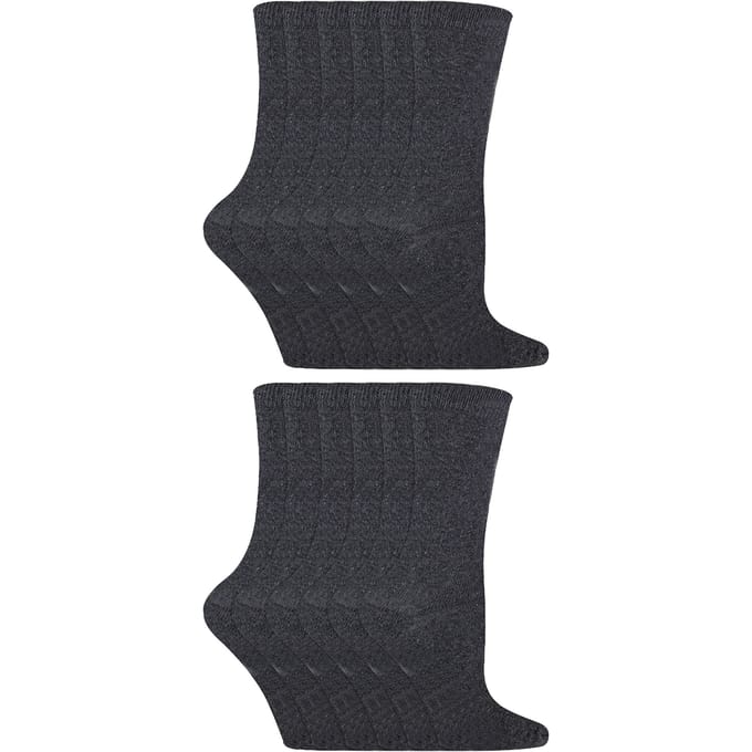 Sock Snob - 12 paar kindersokken van effen bamboe - Grijs