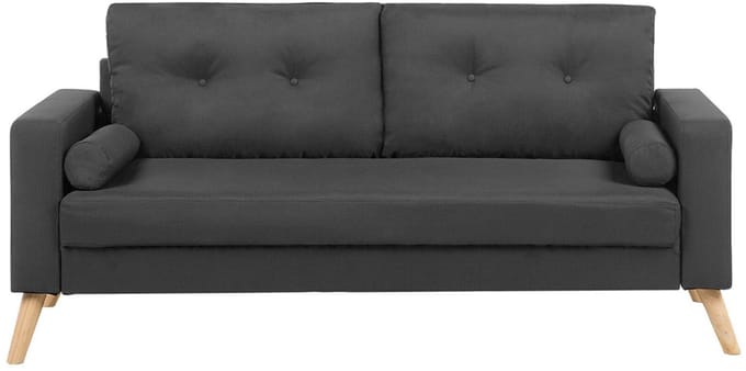KALMAR - Tweezitsbank - Donkergrijs - Polyester