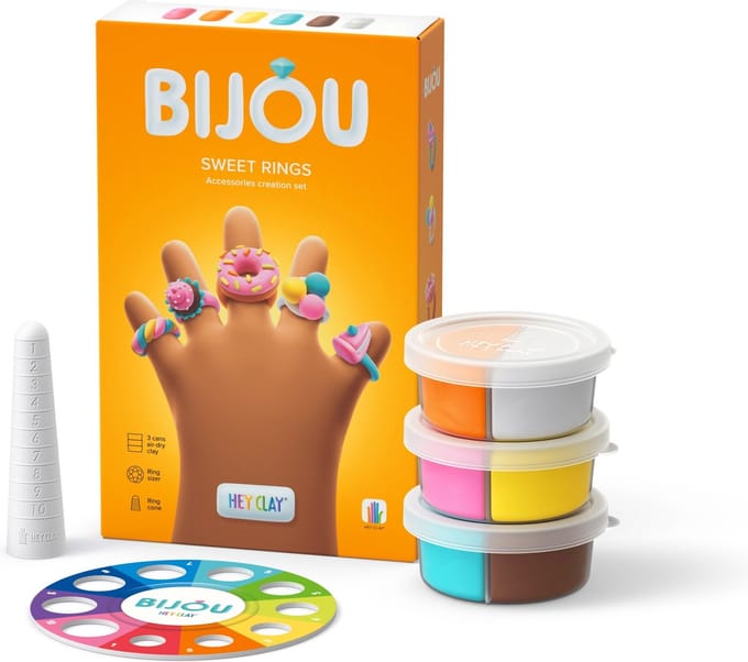 Hey Clay Bijou Sweet Rings - Snoepjes ringen klei set - Vanaf 3 jaar