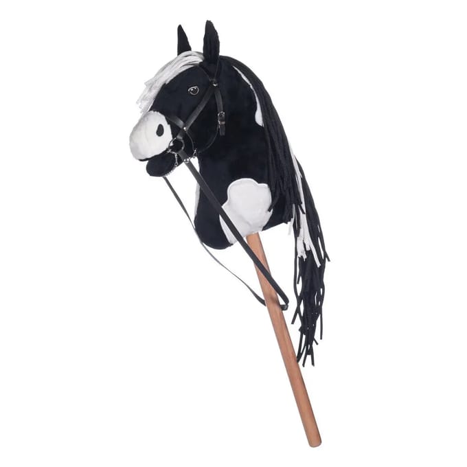 HKM stokpaard - Pro Hobby horse - zwart/wit
