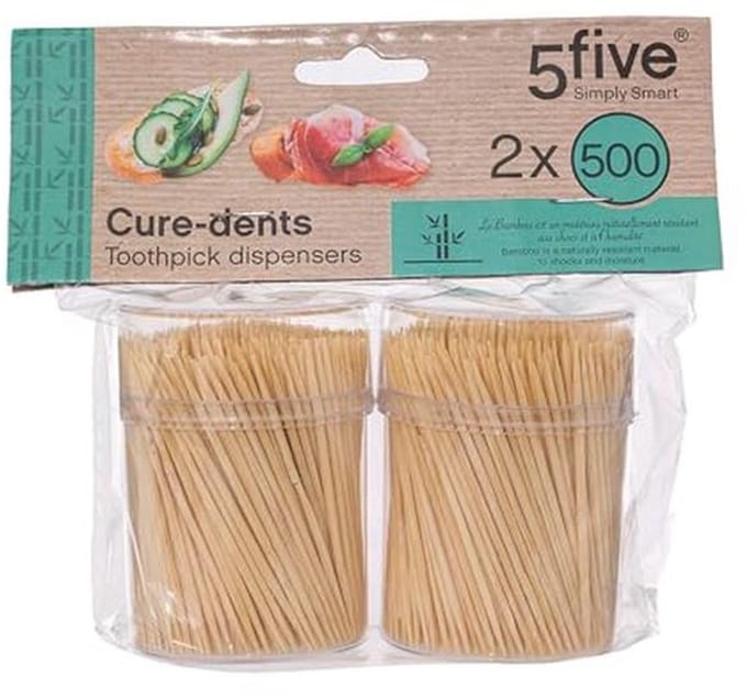 Bamboe Tandenstokers - 2 Dozen van 500 Stuks