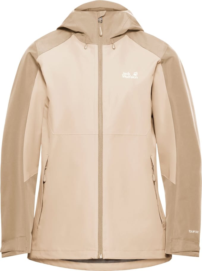 Jack Wolfskin WILDBOUND 2L JKT W Dames Outdoorjas-oyster