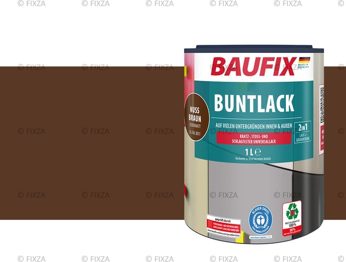 BAUFIX Multi- Lakverf notenbruin 1 Liter